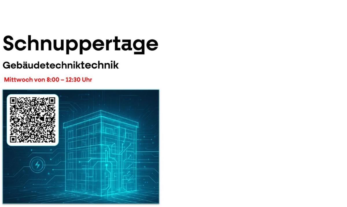 Schnuppertage Gebäudetechnik 2025/26