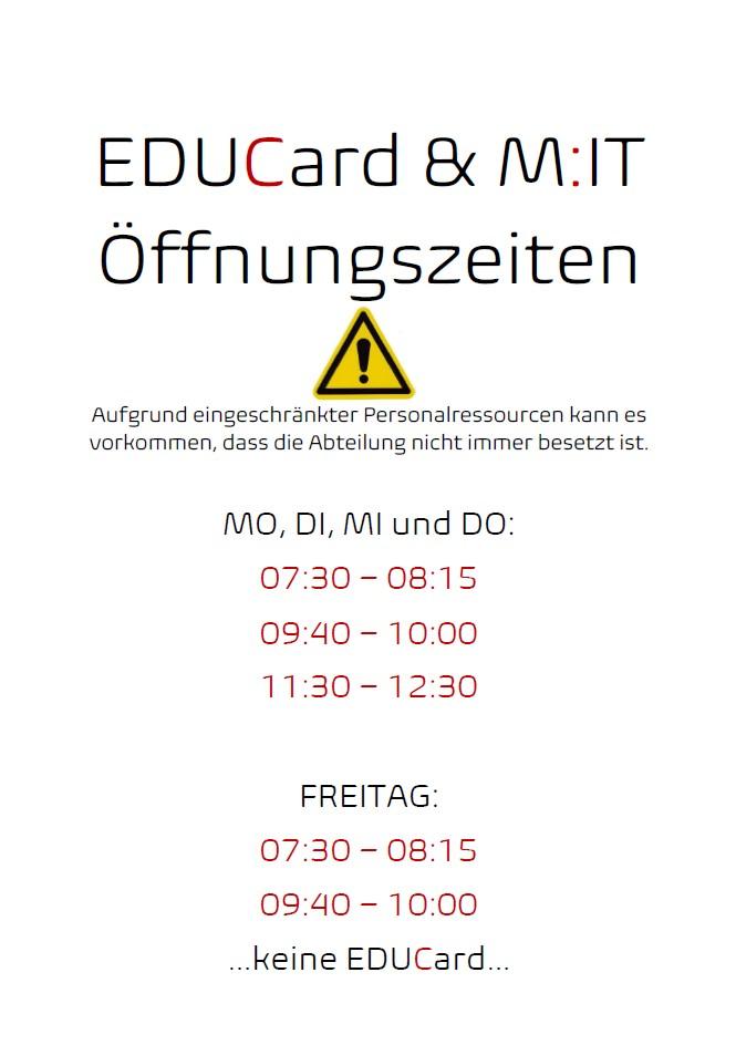 IT-Helpdesk & EDUCard-Stelle