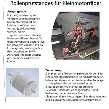 Auslegung und Konstruktion eines Rollenprüfstandes