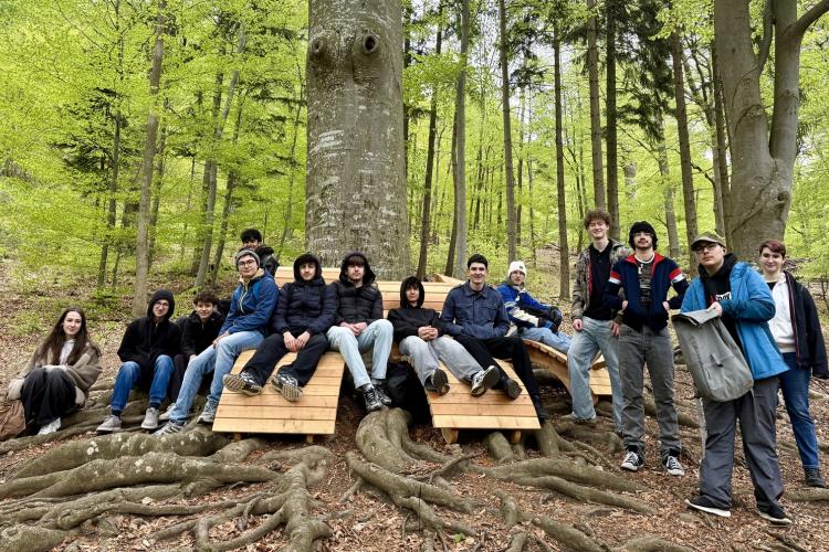 Schülergruppe in Sparbach