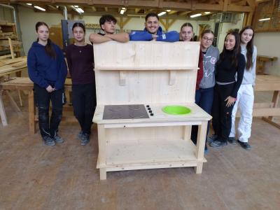 Gatschküche mit Schjülern