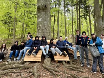 Schülergruppe in Sparbach